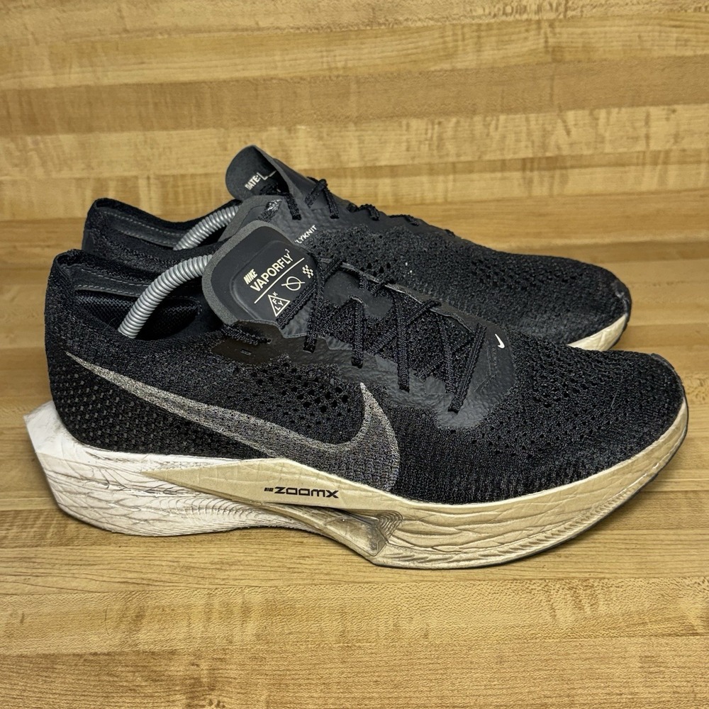 Nike ZoomX Men's 12 Vaporfly Next% 3 Low Black Metallic Gold Grain‎ DV4129-001